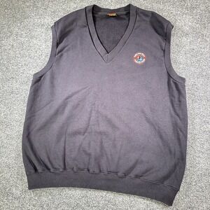 Vintage Russell Cross Creek Vest Mens L Oakland Hills Country Golf Club USA Made